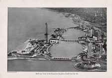 Exposition Aerial View 1933 Chicago IL World's Fair Souvenir Book Excerpt picture
