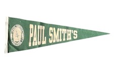 Vintage Paul Smith's College Pennant 25 Inch Flocked Felt picture