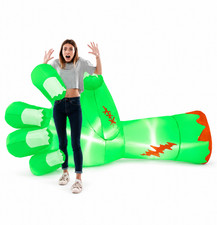 Giant Green Inflatable Monster Hand – Halloween Decoration, Party Prop & Photo B picture