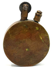 VTG Rare WW1 WWI Trench Art Brass Penny Type Pocket Lighter Works picture