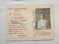 NATIONAL OPERA CARD BALILLA ONB GIL PNF ANCONA 1930 picture