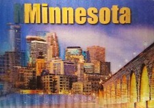 Minneapolis Minnesota 3D Fridge Magnet picture