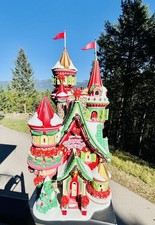 Department 56 Poinsettia Palace North Pole 56796 Limited Edition Lighted picture