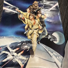 VTG 1978 Star Wars Leia Luke Han Chewbacca Proctor & Gamble Poster 18.5