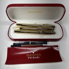 VTG 1999 Sheaffer Prelude Fountain Pen Set With Mechanical Pencil Roller Ball  picture