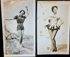 Ruth Roman-3  autographed postcards with handwritten inscription dated 1950 picture