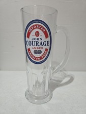 John Courage Amber Lager Beer Pint Mug Glass 9.0