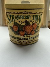 Vintage Bristolware Farmhouse Cottagecore Strawberry Tin picture