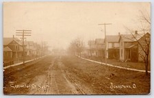 Johnstown OH~Folk Victorian Homes~Coshocton St~1908 Look Like The Old Burg RPPC picture