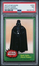 1977 Topps Star Wars #254 PSA 7 DARTH VADER David Prowse Green Series 4 picture