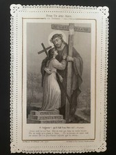 holy card santino merlettato canivet LETAILLE PL. 623  JESUS. picture