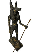 Anubis Jackal God of Mummification and Afterlife Statue Handmade in Egypt picture