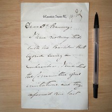 Duke Fife 2p ALS Autograph Letter Princess Wales Bachelors Ball c1880 Dr Bernard picture