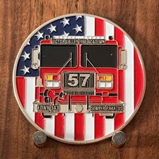 Victor Valley Fire Academy FDNY 343 Fire Tech Program Challenge Coin  1#49 picture
