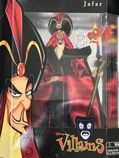 VTG Disney Villains ALADDIN JAFAR 17” Limited Edition Doll W/ Staff + Iago NRFB picture