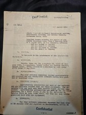 6 Pages Of Confidential World War II military dated August 22, 1944,  Airforce  picture