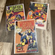 3x LOT of Megaton Man Comic Books from 1984/1985 -  Kitchen Sink #1, 2, 3 picture