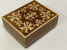 NOS Vintage REUGE Music Box Made In Switzerland Original 1983 Song: Camelot picture