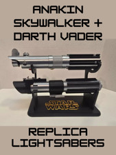 Anakin Skywalker and Darth Vader Inspired Lightsaber Replica + Stand, Star Wars picture