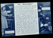 Vintage Mailomat Pitney-Bowes Postage Meter Advertising Postcard WWII Era picture