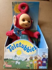 1998 Recalled Playskool Teletubbies Talking Po Red Plush Action Figure picture