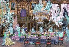 2019 Disney Haunted Mansion Ballroom Ghosts 11 x 15.75 Poster picture