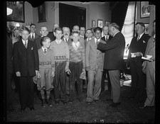 Photo:[Charles Curtis and group of men and boys] picture