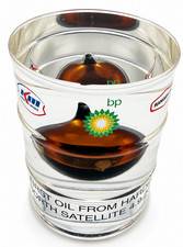 2000 Harding North Sea First Oil Gas Satellite Paperweight BP Conoco TAQA picture