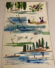 Vintage 1960s Mission Inn Garden Hotel San Diego Breakfast Menu picture