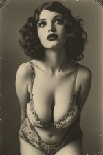 Vintage Pin-Up Risque Model 4x6 Photo picture
