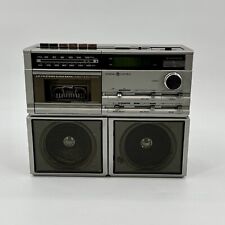 Vintage GE Woodgrain AM/FM Stereo Alarm Cassette Radio 7-4984A TESTED & WORKING picture