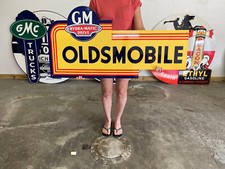 Antique Vintage Style Sign GM Oldsmobile NOT Porcelain Made in USA picture
