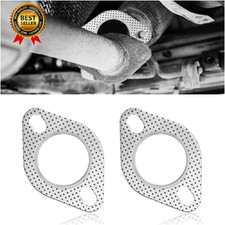 2PCS Car Exhaust Gasket 2 2 Bolt Exhaust Flange Gasket Replacement... picture