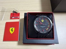 Scuderia Ferrari AERODINAMICO Sports Watch Carbon Dial Rubber Strap 5ATM picture