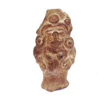 Ancient Pre-Columbian/La Tolita Carved Clay Fertility Figure picture