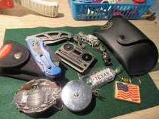 Junk Drawer lot of items, Ray ban case, Gerber & Husky Knives, keychains etc. picture