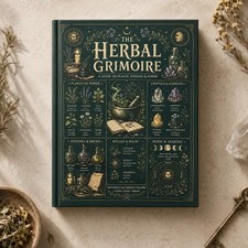 Herbal Grimoire Guide to Plants Potions & Natural Witchcraft A5 Beginner Book picture