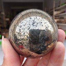 320g RARE Natural blue Volcanic Rock agate Sphere Quartz Crystal Ball Healing picture
