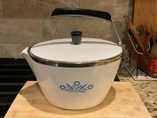 ORIGINAL 1960’s Corning Ware P-57-B  DELUXE 2 QT Pyroceram TEA KETTLE NEW w/BOX picture