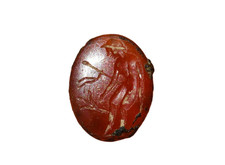 Ancient Roman Carnelian Intaglio Seal Apollo Among Branches 1st–3rd Century AD picture