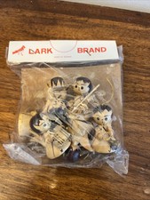 Vintage Lot Wood Angel Christmas Ornament Handcrafted Musician Lark Brand Taiwan picture