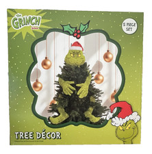 New Dr. Seuss The Grinch Body 5 Piece Tree Decor Topper Head Arms Legs Ornament picture