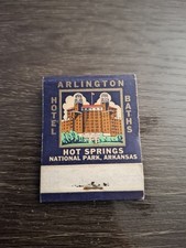 Arlington Hotel Hot Springs Arkansas Matchbook circa 1940s picture