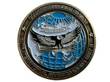Authentic FBI Counterterrorism Extraterritorial Investigations Unit II Coin picture