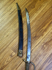 Italian Carabinieri Reali Model 1814/34 Briquet Saber Sword CA Marked w Scabbard picture