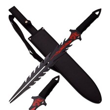 Fantasy Master Fantasy Short Sword-Cord Wrapped Handle and Sheath-Painted Blade picture