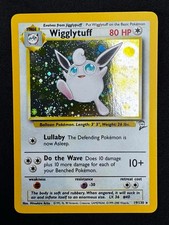 Wigglytuff 19/130 Holo Rare Base Set 2 Pokemon Near Mint picture
