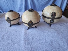 Vintage Art Deco Decor  Globes Set If 3 picture