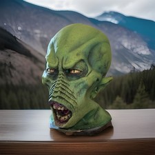 Distortions Unlimited The Last Andromeda Monster of the month Latex mask Signed picture
