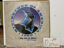 Bob Burden 1999 RARE Mystery Men Print plus 1986 Original Con Drawing picture
